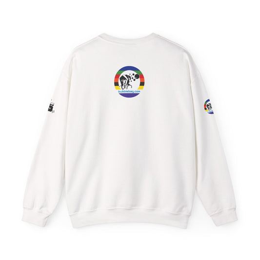 Micron Loyalist Crewneck Sweatshirt - Bubble Bags® Edition (45μ Micron White Unisex Crewneck)