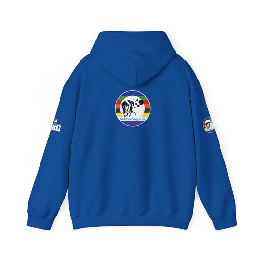 Micron Loyalist Hoodie - Bubble Bags® Edition (220μ Micron Black Unisex Hoodie)