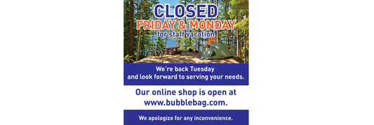 Closed for Staff Vacation Fri June 5th & Mon June 8