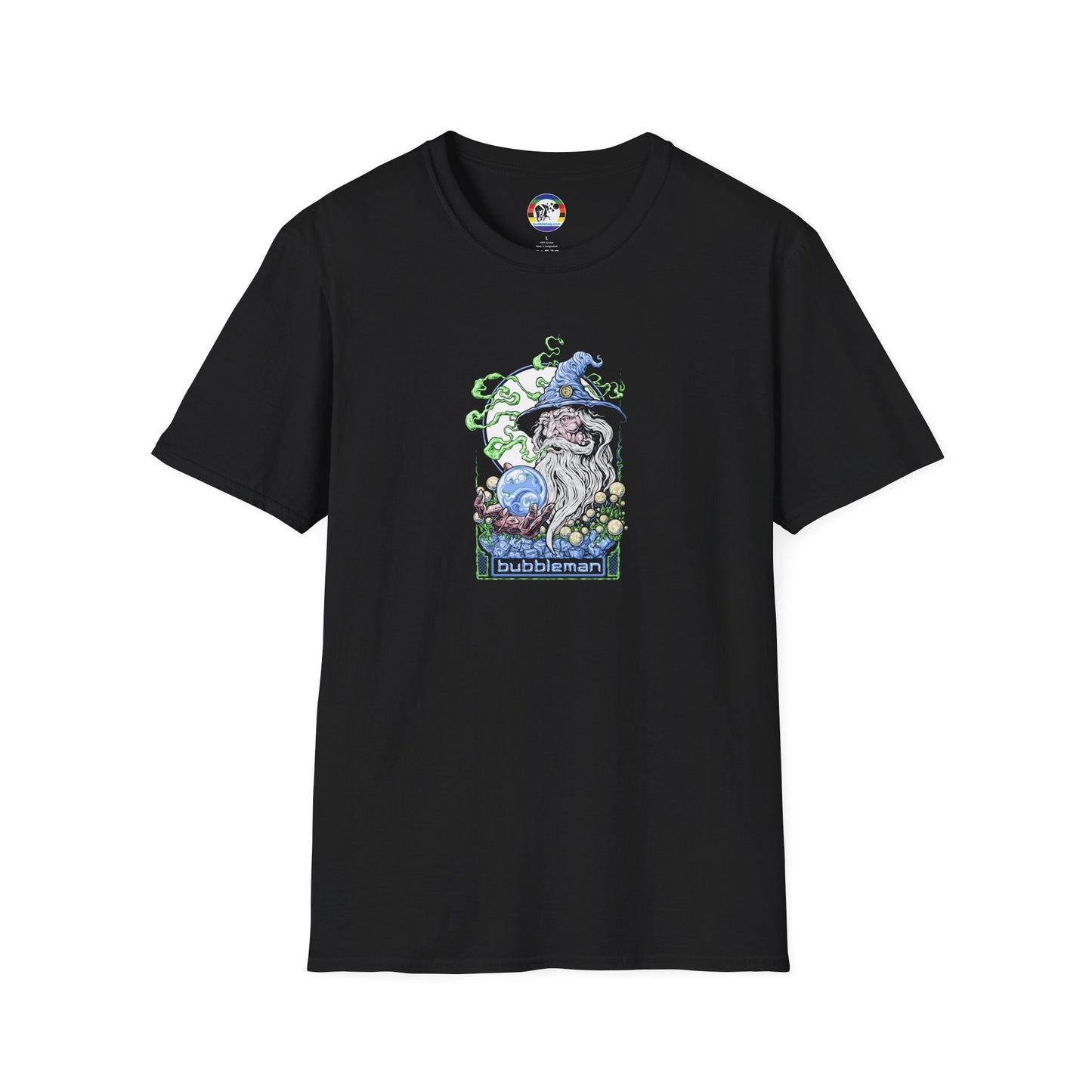 Bubbleman Loyalist Tee (Black Unisex T-Shirt)