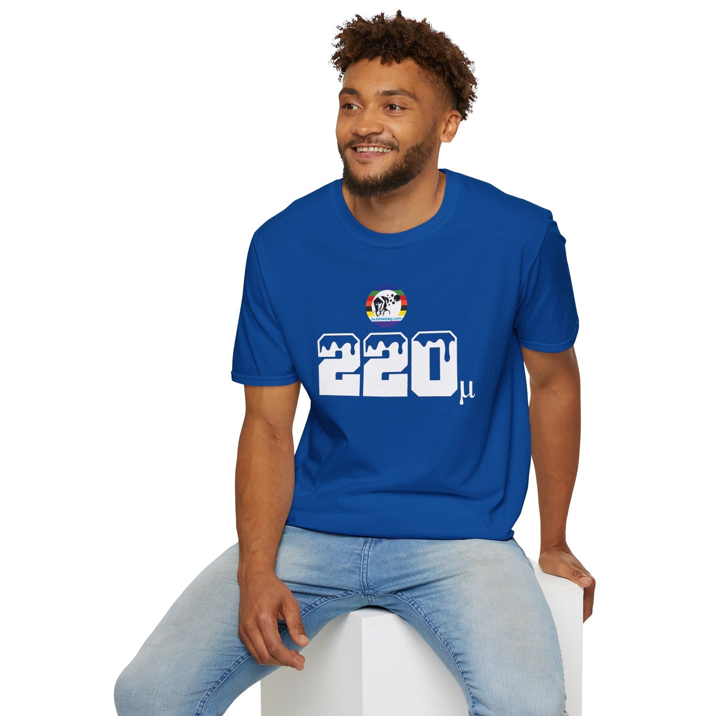 Micron Loyalist Tee - Bubble Bags® Edition (Blue 220μ Micron Unisex T-Shirt)