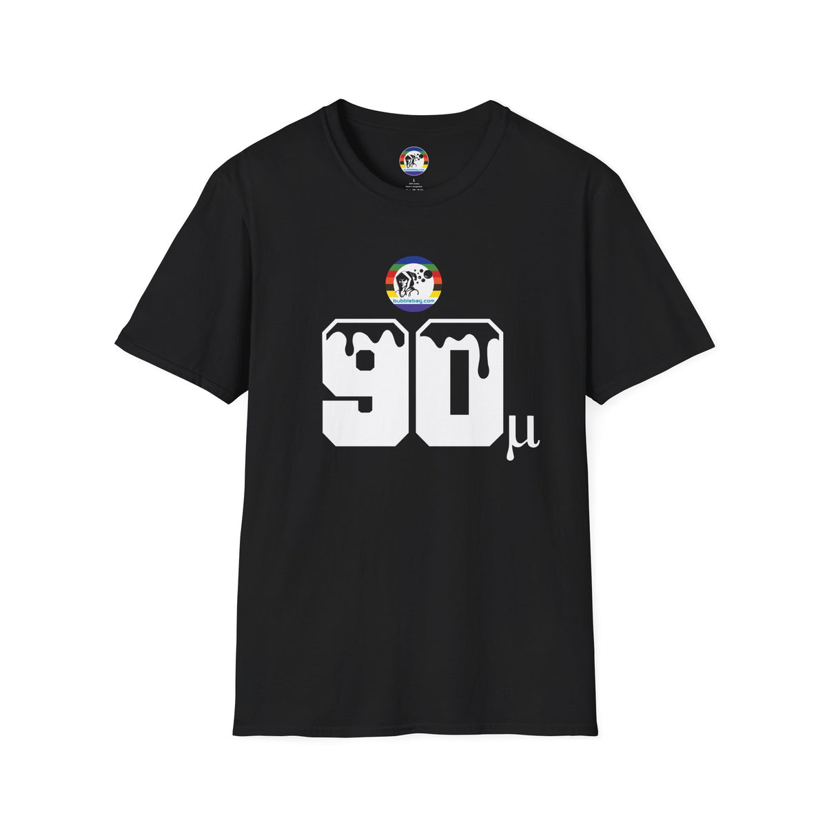 Micron Loyalist Tee - Bubble Bags® Edition (90μ Micron Black Unisex T-Shirt)