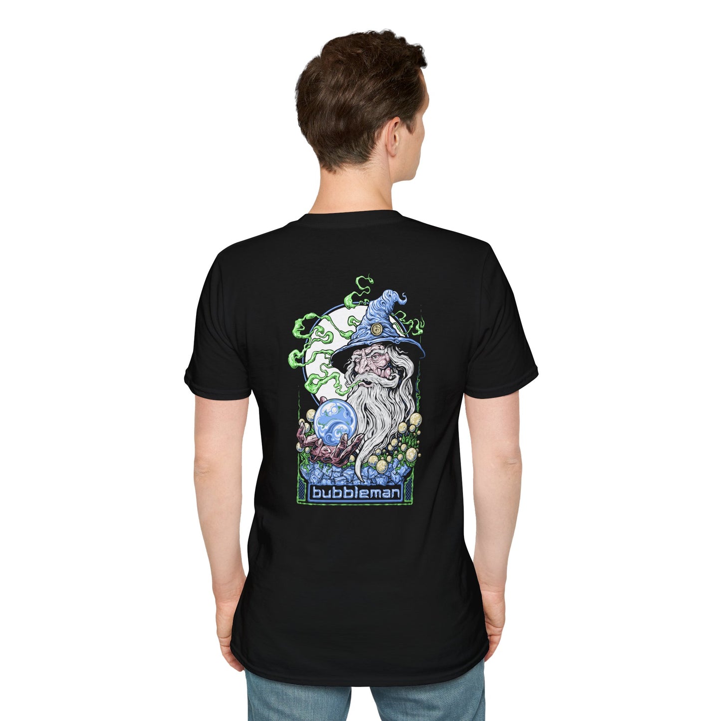 Bubbleman Loyalist Tee (Black Unisex T-Shirt)