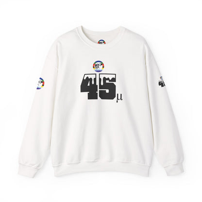 Micron Loyalist Crewneck Sweatshirt - Bubble Bags® Edition (45μ Micron White Unisex Crewneck)