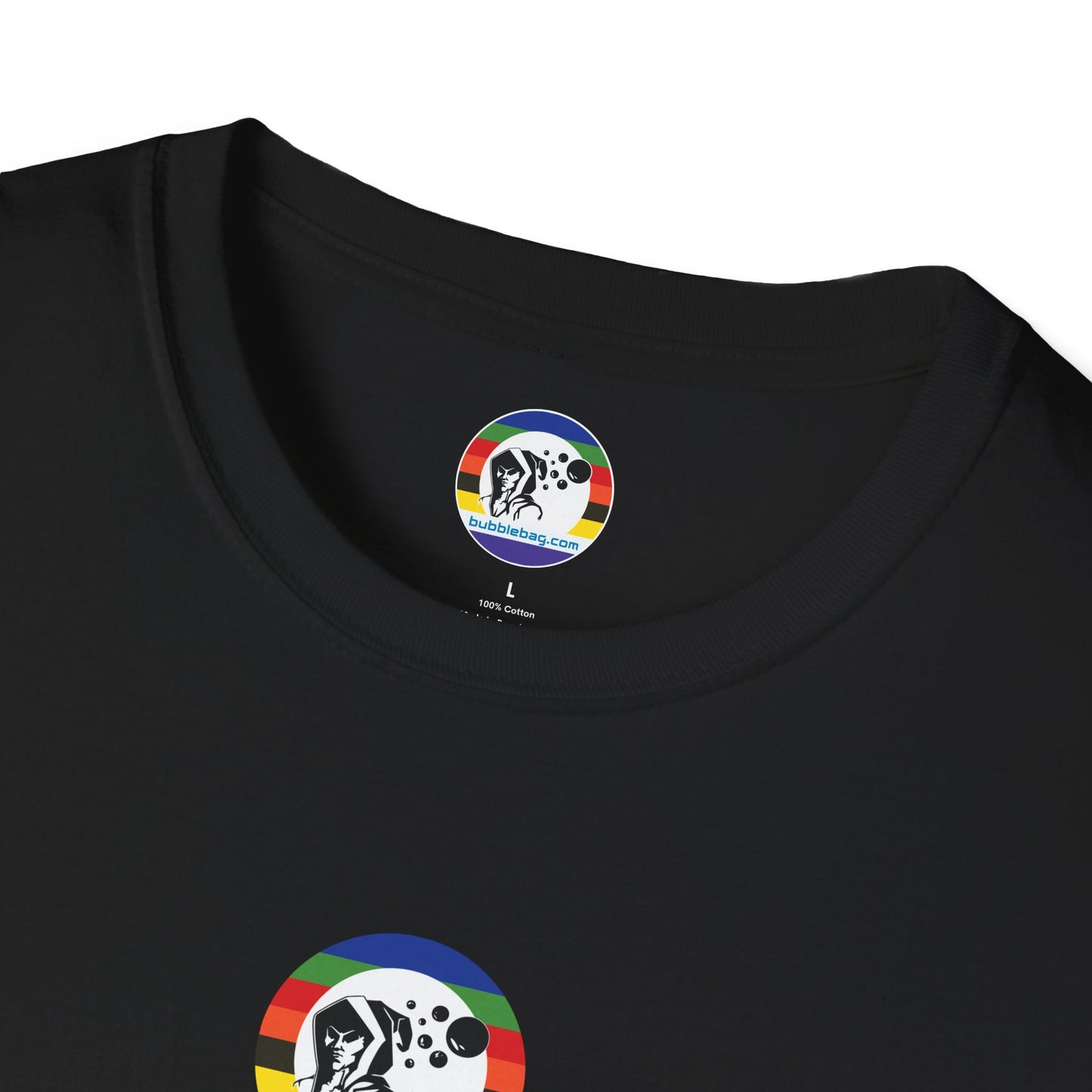 Micron Loyalist Tee - Bubble Bags® Edition (90μ Micron Black Unisex T-Shirt)