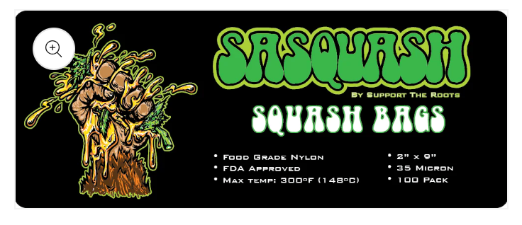 Sasquash Squash Bags | 2x9" | 35 micron | 100 Pack