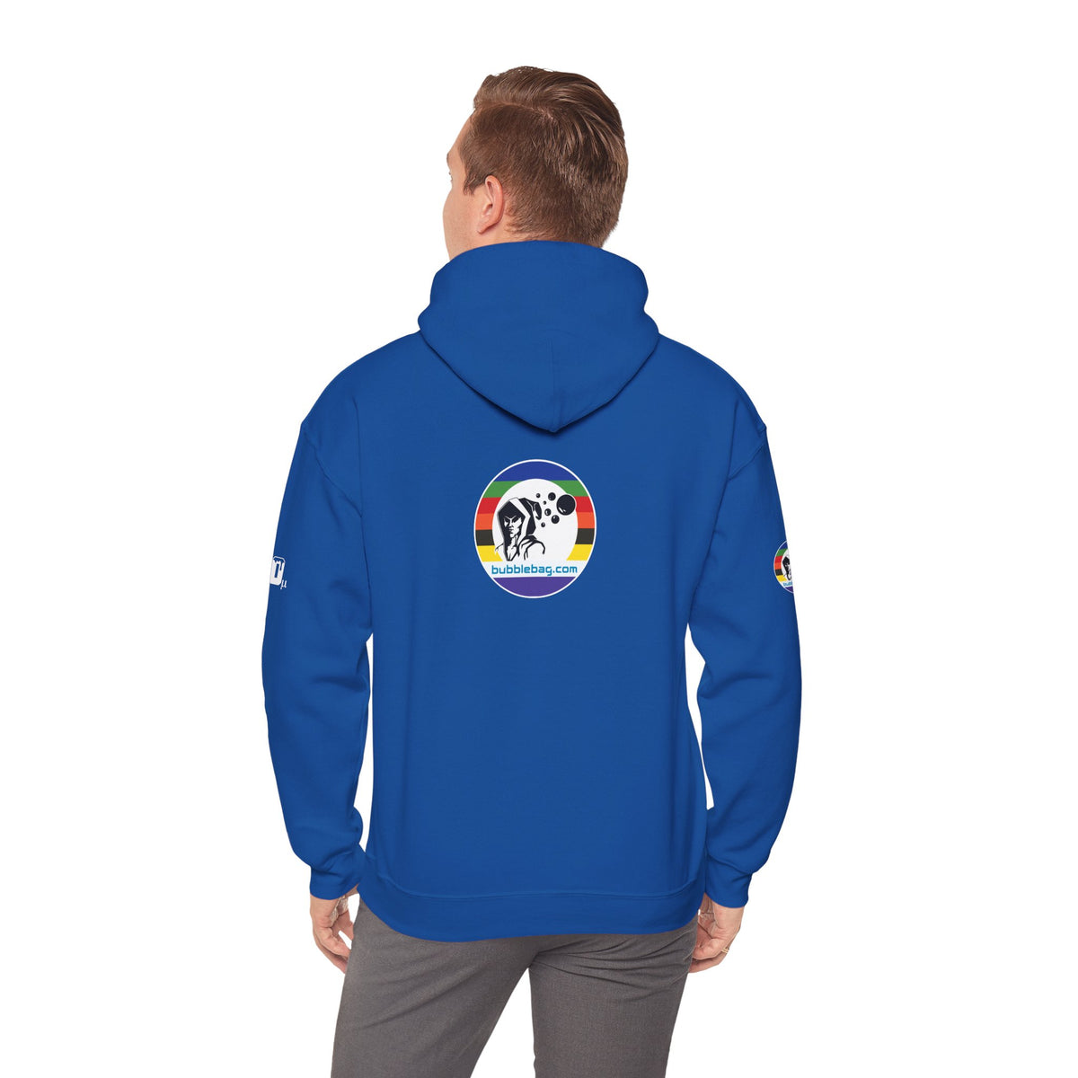 Micron Loyalist Hoodie - Bubble Bags® Edition (220μ Micron Black Unisex Hoodie)