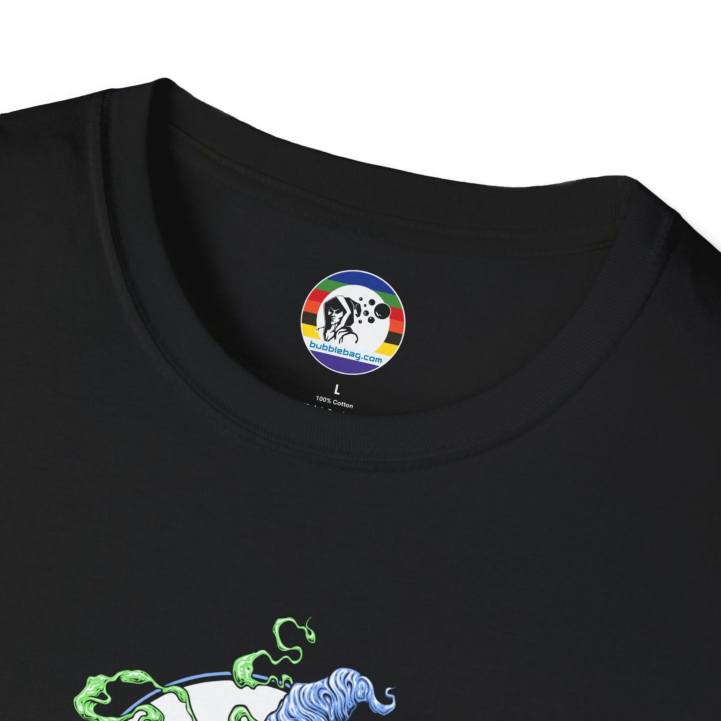 Bubbleman Loyalist Tee (Black Unisex T-Shirt)
