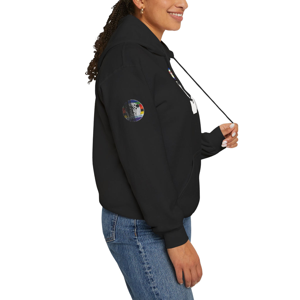 Micron Loyalist Hoodie - Bubble Bags® Edition (90μ Micron Black Unisex Hoodie)