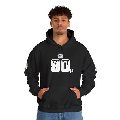 Micron Loyalist Hoodie - Bubble Bags® Edition (90μ Micron Black Unisex Hoodie)
