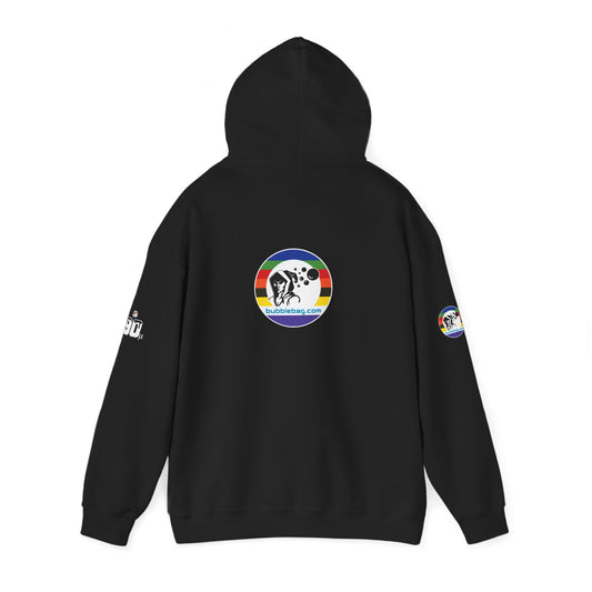 Micron Loyalist Hoodie - Bubble Bags® Edition (90μ Micron Black Unisex Hoodie)