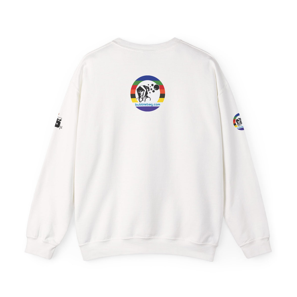 Micron Loyalist Crewneck Sweatshirt - Bubble Bags® Edition (45μ Micron White Unisex Crewneck)