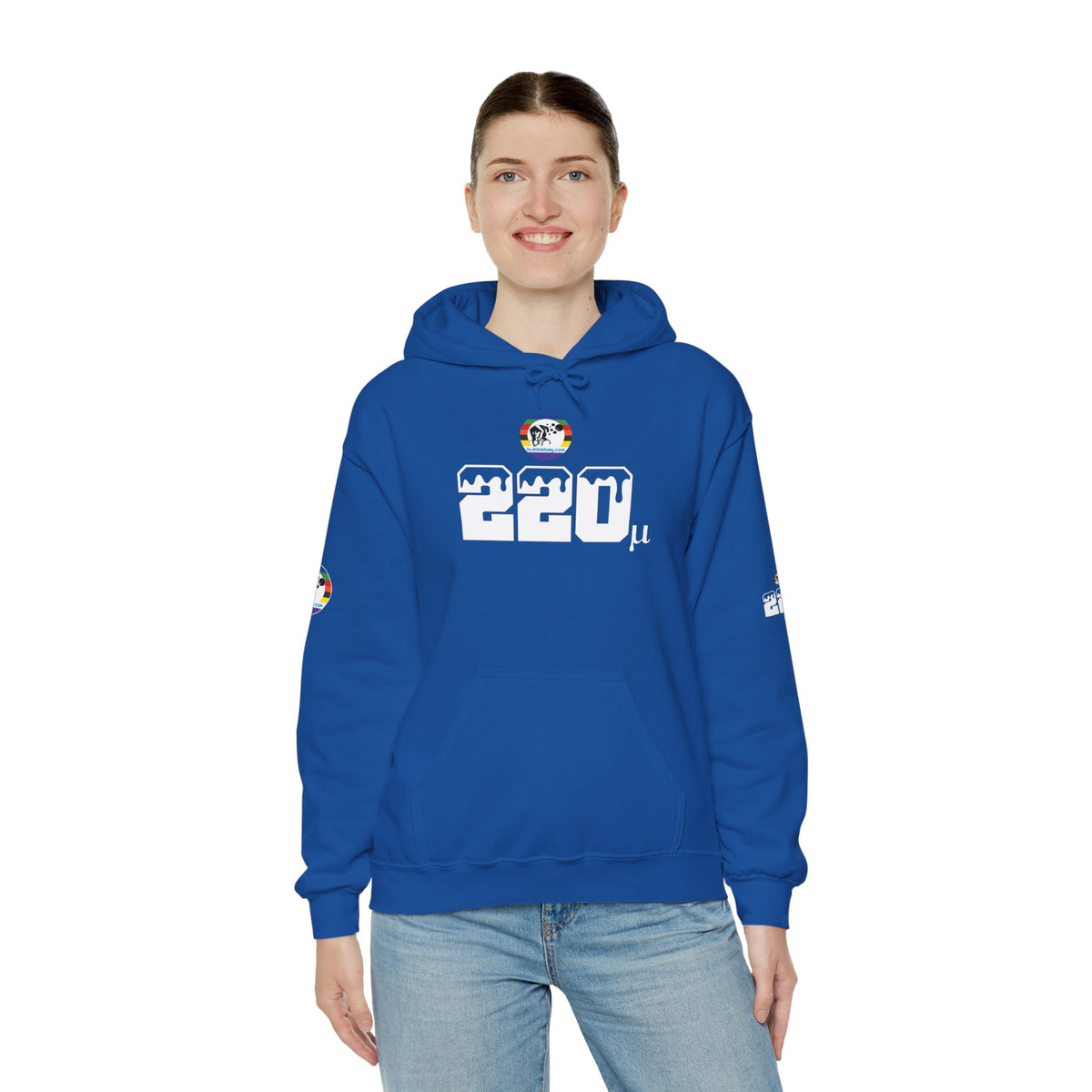 Micron Loyalist Hoodie - Bubble Bags® Edition (220μ Micron Black Unisex Hoodie)