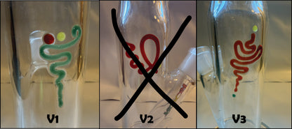 ROOR® Bubbleman Special Edition 14.5" (37cm) Straight Bong 18.8mm Joint - MADE IN GERMANY