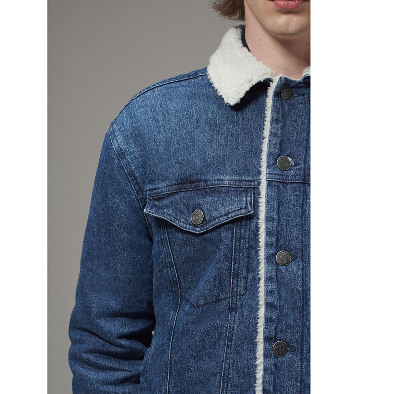 Men's Sherpa Lined Denim Jacket (MTJ-008)