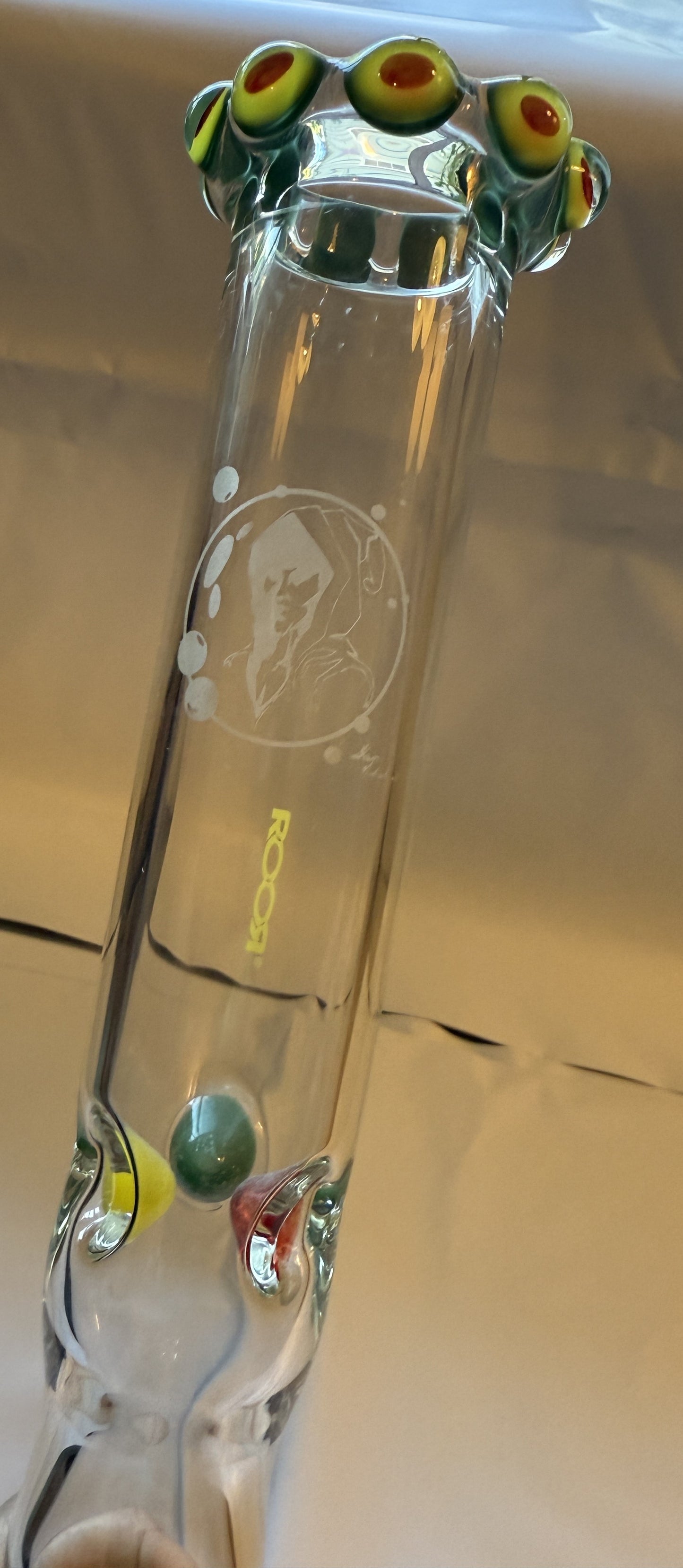 ROOR® Bubbleman Special Edition 14.5" (37cm) Straight Bong 18.8mm Joint - MADE IN GERMANY