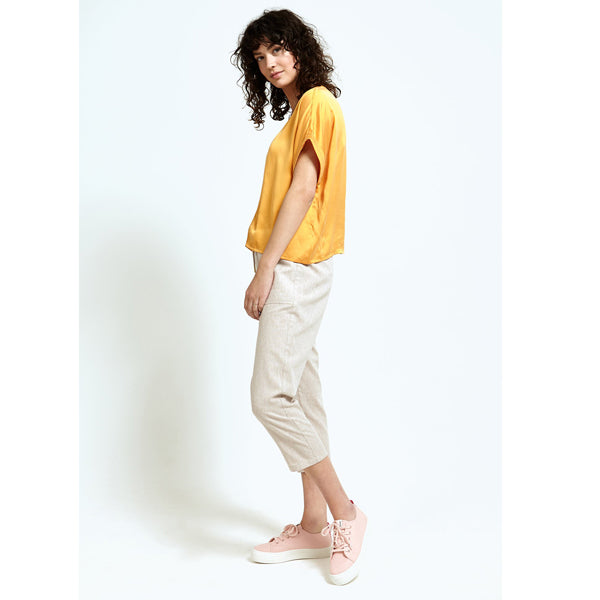 Ladies' Drawstring Crop Pants (LP-20005)