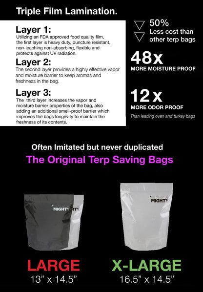 Dry & Mighty Black Bags [Bubble Magic brand] (BMDMB)