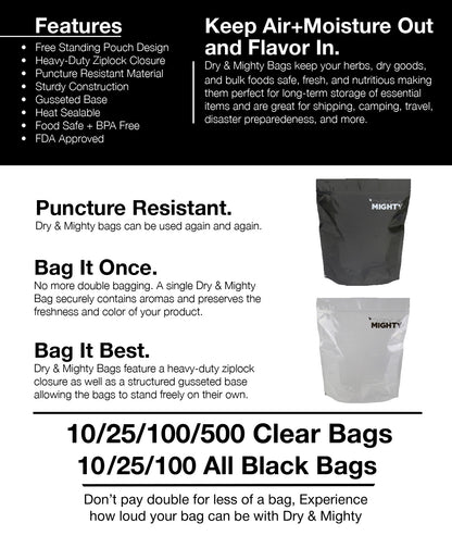 Dry & Mighty Black Bags [Bubble Magic brand] (BMDMB)