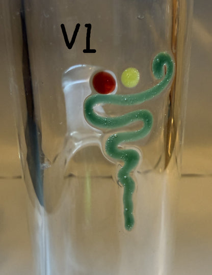 ROOR® Bubbleman Special Edition 14.5" (37cm) Straight Bong 18.8mm Joint - MADE IN GERMANY