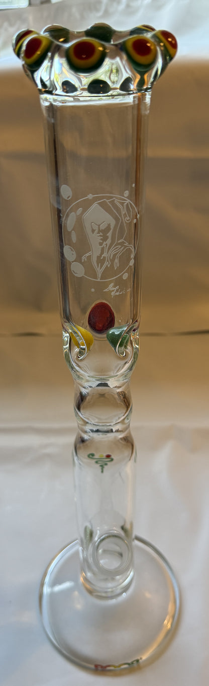 ROOR® Bubbleman Special Edition 14.5" (37cm) Straight Bong 18.8mm Joint - MADE IN GERMANY