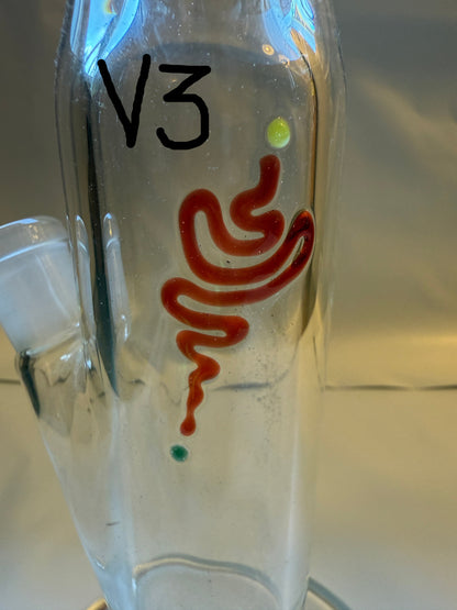 ROOR® Bubbleman Special Edition 14.5" (37cm) Straight Bong 18.8mm Joint - MADE IN GERMANY