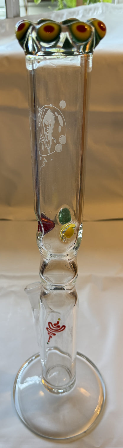 ROOR® Bubbleman Special Edition 14.5" (37cm) Straight Bong 18.8mm Joint - MADE IN GERMANY