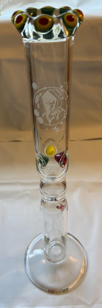 ROOR® Bubbleman Special Edition 14.5" (37cm) Straight Bong 18.8mm Joint - MADE IN GERMANY