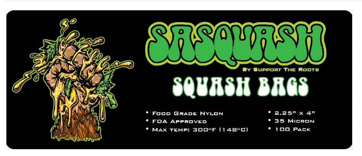 Sasquash Squash Bags | 2.25x4" | 35 micron | 100 Pack